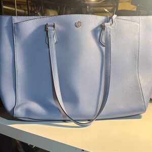 Nordstrom Tory Burch Pastel Blue Saffiano Leather Tote